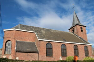 Orcq (Belgique), l'église Saint-Agathe.